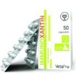 אימונוקסנטין- תוסף תזונה לכלבים וחתולים המיועד לחיזוק מערכת החיסון התאית וההורמונלית (50 כמוסות).