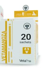 וטמנוזה תוסף תזונה לכלבים ולחתולים, לתמיכה טבעית בבריאות שלפוחית השתן (20 פאוצ'ים)