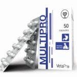 מולטי פרו- תוסף תזונה לכלבים וחתולים לשמירה על תפקוד תקין של מערכת העיכול (50 כמוסות)