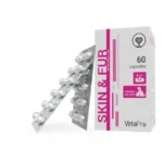 Skin & Fur - תוסף תזונה לכלבים וחתולים המסייע בשיפור איכות העור והפרווה (60 כמוסות)