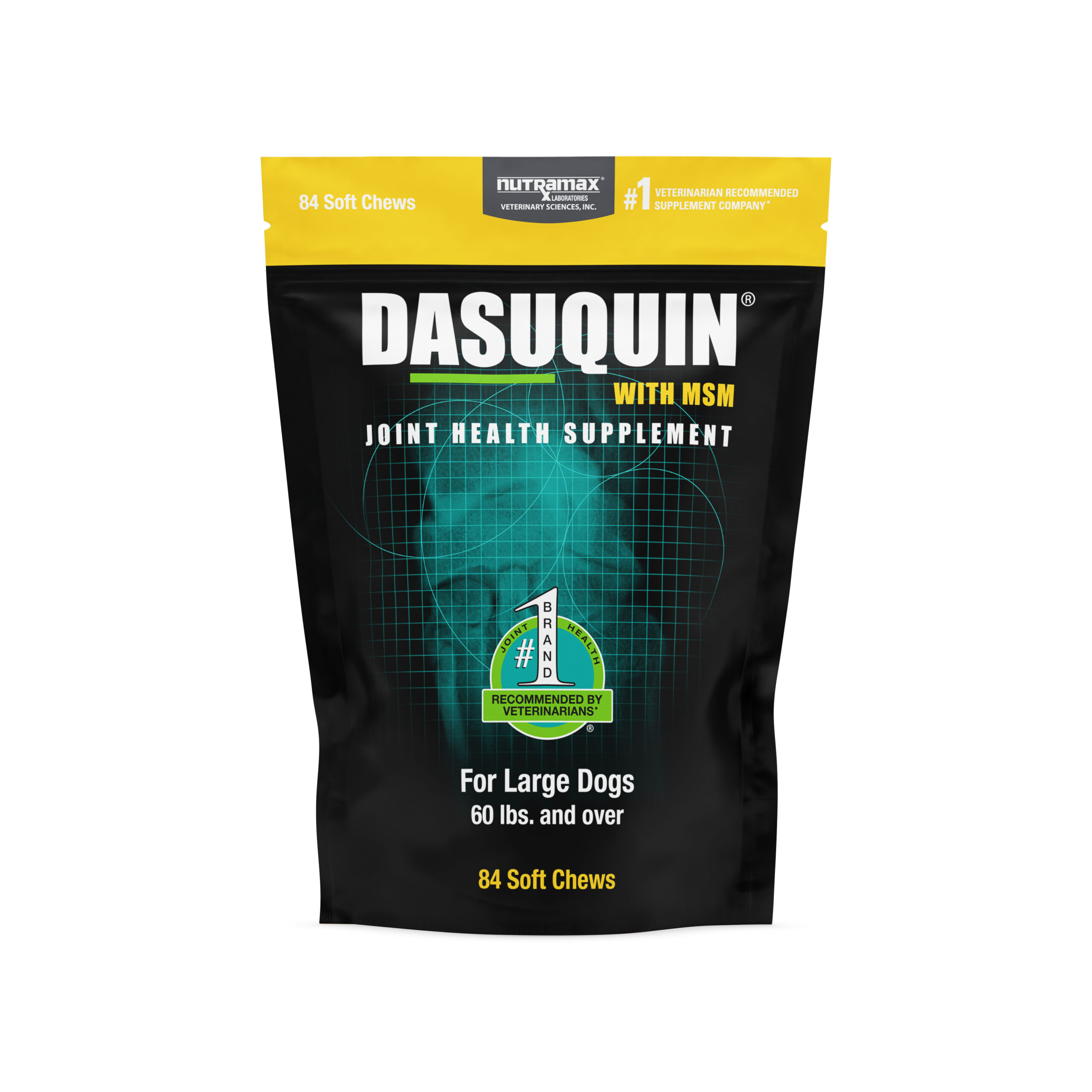 תוסף תזונה למפרקים DASUQUIN בחטיפים לכלב גדול (84 יח')