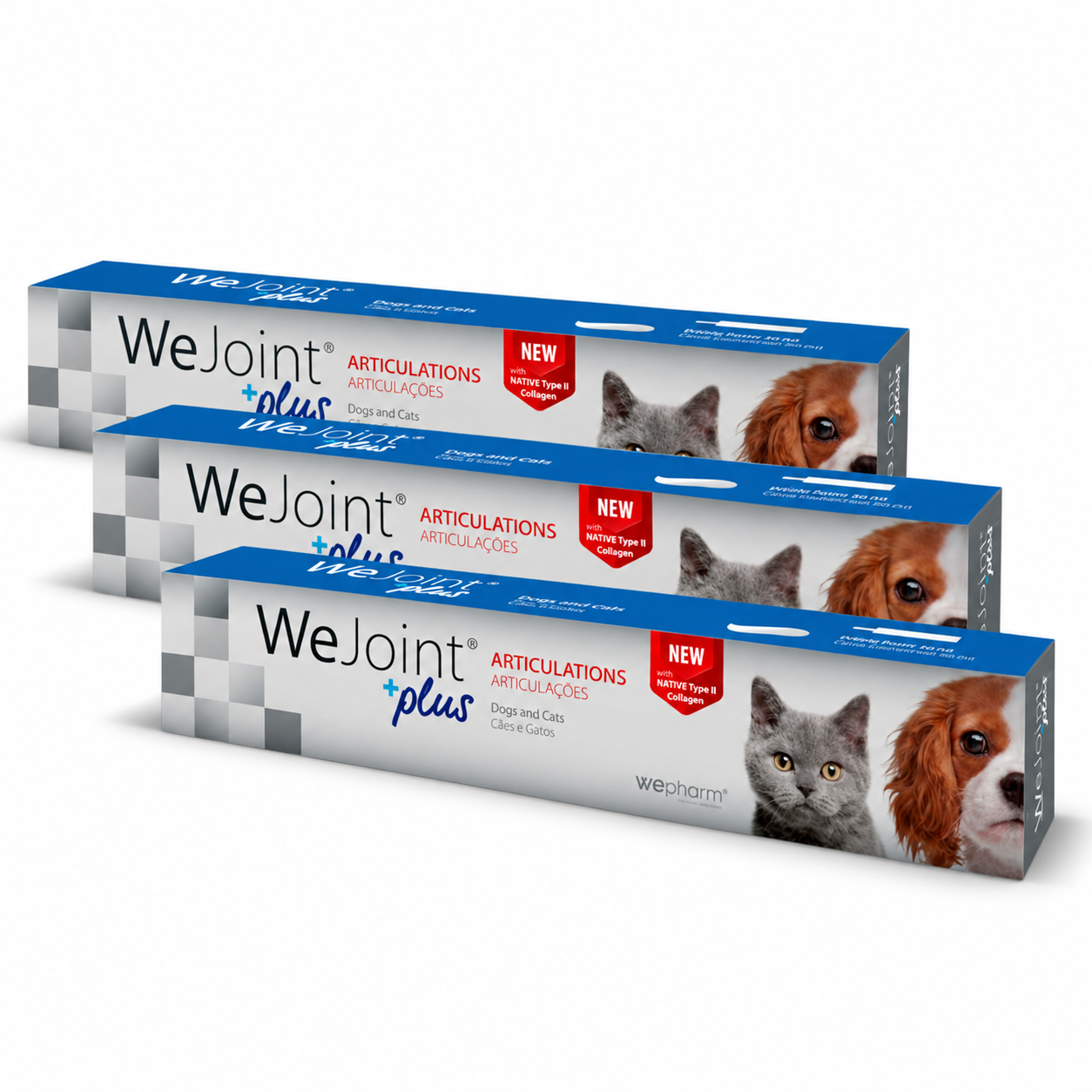 שלישייה we joint paste - תוסף תזונה לתמיכה בבריאות המפרקים לכלבים ולחתולים (משחה)
